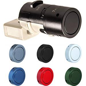 TeileFux24 Sensore di parcheggio PDC nel colore dell'auto, compatibile con Audi A6 C6 4F | A6 C5 | Limousine, Avant, Allroad, posteriore, anteriore 7H0919275B (grigio quarzo - LY7G)