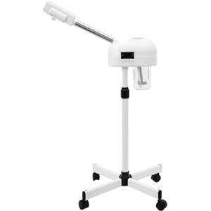 TuliperMood Steamer per il viso, vapore, sauna facciale Prof con nebbia calda e fredda e braccio allungabile, macchina per il vapore del viso, per la casa salon spa idratata, pulisce, stringe (750w)