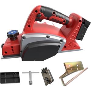 TALOEYH - Pialla a mano a batteria Milwaukee 18 V, pialla a mano elettrica senza spazzole da 15.000 giri/min, pialla elettrica per legno da 3-1/4 per la lavorazione del legno, per falegnami e fai da