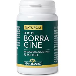 NATURANDO Srl Naturando Olio di Borragine per la Salute della Pelle - Flacone da 70 Perle
