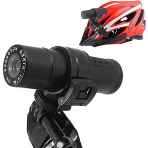 Plyisty Telecamera per casco da moto da bicicletta, 1080p, anteriore e posteriore, mini action cam, doppia dash cam, accessori per casco da moto, grandangolo 120°, connessione WiFi, lunga