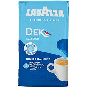 Lavazza Dek Miscela di Caffè Macinato Decaffeinato - 250 gr