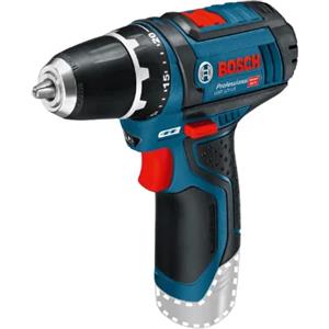 Bosch GSR 12V-15 Professional 1300 Giri/min 600 g Nero, Blu (GSR 10,8-2.LI Set - 10.8-2-LI, Pistol grip drill, 1.9 cm, 1 400 RPM, 15 N?m Warranty: 12M) [0615990G6L]