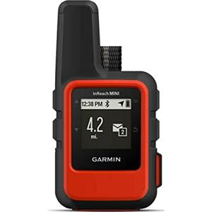 Garmin InReach Mini (Flame Red), Comunicatore Satellitare, Copertura Iridium, Invia e ricevi messaggi, Lancia SOS, LiveTrack, TracBack, Autonomia fino a 90 ore