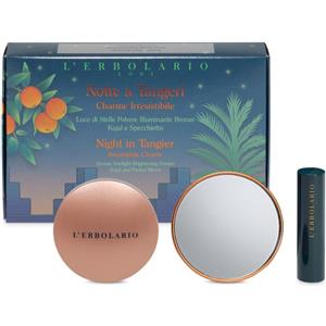L'Erbolario Notte a Tangeri Kit Charme Irresistibile: Kajal 3g, Polvere Illuminante 8,5g e Specchietto