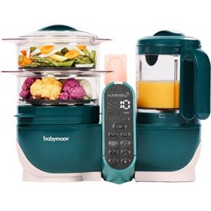 Babymoov Nutribaby + Robot Cuocipappa Omogeneizzatore 6 in 1 OPAL GREEN