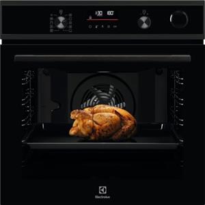 Electrolux Forno a Vapore SenseCook con SteamCrisp Serie 600, EOC6H56H 72 L Capacità, Funzione Aqua Cleaning, Teglia InfiSpace - 25% più grande, Classe energetica A+, Nero