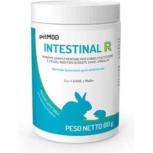 Prosol Petmod Intestinal R - Mangime Complementare in Polvere per Conigli e Piccoli Roditori - 60 g