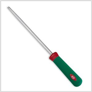 Sanelli Premana Professional Acciaino 22 cm - Affilatoio Professionale in Acciaio Inossidabile con Manico Ergonomico e Antiscivolo