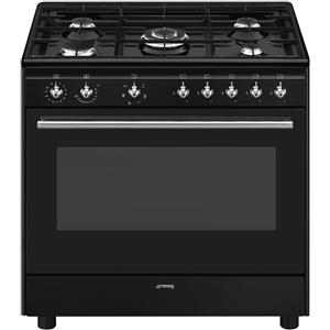 Smeg - Concert CX91GMBL Cucina freestanding Elettrico Gas Classe Energetica A - Nero