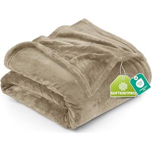 Utopia Bedding Coperta Pile Blanket [150x200 cm, Cammello] Coperta Calda per Letto, Divano, Sedia e Divano - 300 GSM Morbida, Accogliente e Spessa per Tutte le Stagioni