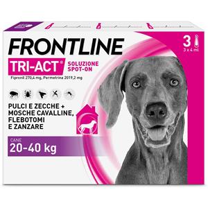 BOEHRINGER ING.ANIM.H.IT.SpA Frontline Tri-Act x3 Pipette, Antiparassitario Per Cani (2-5Kg) Contro Parassiti Esterni E Insetti Volanti