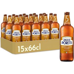 Birrificio Angelo Poretti Birra 5 Luppoli Bock Chiara, 15 Bottiglie da 66 cl