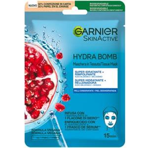 L'OREAL ITALIA SpA DIV. CPD Garnier Maschera in Tessuto HydraBomb, Formula Idratante ed Energizzante per Pelli da Dissetare, Melograno, 32 ml