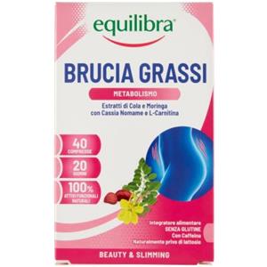 EQUILIBRA Srl Equilibra Integratore Brucia Grassi per Controllo del Peso 40 Compresse