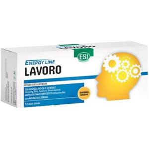 ESI Srl Esi Energy Line Lavoro Integratore per Stanchezza Fisica e Mentale 12 Mini Drink
