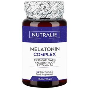 NUTRIEXPERTS SL Nutralie Melatonina con Passiflora + B6 e Radice di Valeriana 60 Capsule