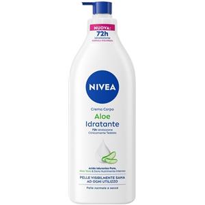 NIVEA (BEIERSDORF SpA) Nivea Crema Corpo Aloe Idratante 500 ml, Crema idratante corpo 72h per pelle secca o normale