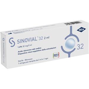 IBSA Sinovial Forte - Siringa Intra-Articolare con Acido Ialuronico 1,6% - 2 ml