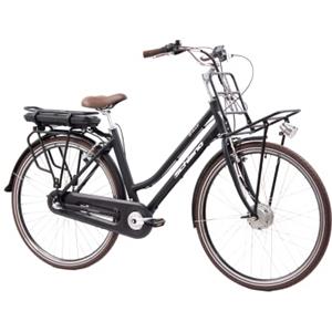 F.lli Schiano E-Ville, Bici Elettrica da Città 28 Inches per Adulti, 36V 10.4Ah Batteria Rimovibile, Motore 250W 40Nm, City Ebike, Nero