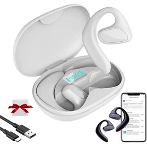 fjaldjfu Meacode Ai Translation Earbuds, Meacode Traduttore 144 Lingue, Funzione Offline, Cancellazione, Auricolari Traduttore Simultaneo Ideali per Viaggi/Affari/Apprendimento (White)