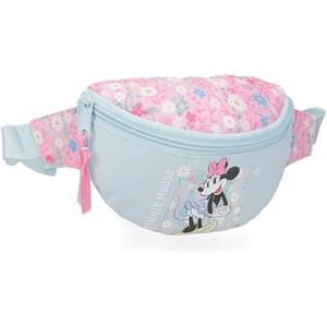 Disney Minnie Happy Astuccio scolastico, astuccio infafntil, realizzato in poliestere, triplo scomparto per migliorare l'organizzazione, dimensione ideale da portare nello zaino, con maniglia laterale