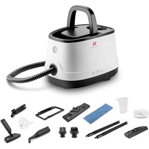 Di4 Pulitore a Vapore Brumo Max 2000W, 4 Bar di Pressione, Serbatoio da 1,5L di Capacità, Pronto in 6 Minuti, 13 Accessori per Pulizia e Disinfezione senza Prodotti Chimici, Pulizia Profonda