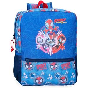 Marvel Disney Marvel Spidey Power of 3, zaino per bambini, zaino per scuola, spalline larghe, ergonomiche e imbottite, varie tasche. Joumma Bags., blu, Zaino 33