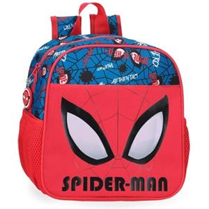 Marvel Press Disney Marvel Spiderman Authentic Zaini Prescolare, Zaino Scuola, Realizzato in Poliestere, Bretelle Larghe e Regolabili, Doppio Scomparto, Joumma Bags, rosso, Zaino 25