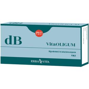 Erba Vita Vitaoligum D-B - 20 Fiale da 2 ml con Oligoelementi in Soluzione Acquosa