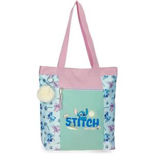 Disney Stitch Just Chill Borsa Tote Verde 31x34x12 cm Poliestere by Joumma Bags, Verde, Taglia unica, Borsa Tote