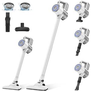 VersLife S6PRO Aspirapolvere Senza Fili, Scopa Elettrica Senza Fili, 30KPa Aspirazione Potente con Design Senza Spazzole, Autonomia 30 Minuti, Filtro HEPA, per Pavimenti e Peli di Animali Domestici