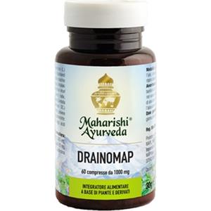 DRAINOMAP - Integratore alimentare per il benessere dell'intestino con Haritaki e Amalaki, 60 Compresse