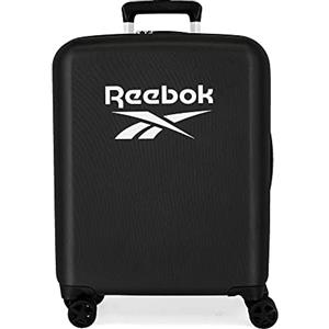 Reebok Roxbury Cabin Valigia Nero 40x55x20 cm Rigido ABS Integrato Lucchetto TSA 38.4L 2 kg 4 Doppie Ruote Bagaglio A Mano