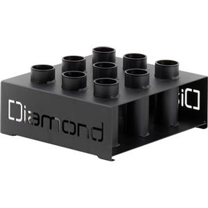 Diamond Fitness Rastrelliera per Bilancieri Olimpionici da Terra - 9 Postazioni, Dimensioni 44x44x18 cm, Stabile e Robusta