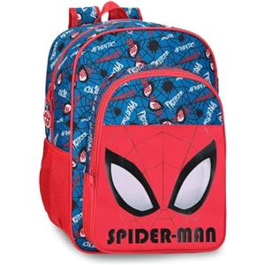 Marvel Disney Spiderman Authentic Zaini Prescolare, Zaino Scuola, Realizzato in Poliestere, Bretelle Larghe e Regolabili, Doppio Scomparto, Joumma Bags, rosso, Zaino 40