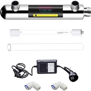 Geekpure Filtro per acqua 6 W per filtrazione ad osmosi inversa (0,5-1 GPM)