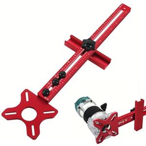 Generisch Fresatura per la lavorazione del legno, dispositivo per la lavorazione del legno, supporto per fresa 4 in 1, piastra per utensili da tavolo regolabile, strumento per la precisione