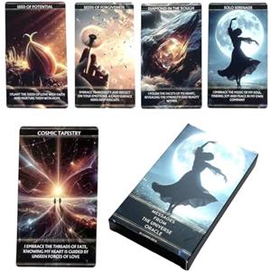 Generico Tarocchi Per Principianti - Mazzo Spirituale Illustrato, Guida Inclusa, Set Da Divinazione Portatile, Significati Dei Tarocchi | Mazzo Dal Design Dettagliato Per La Pratica Della Meditazione, Riunioni