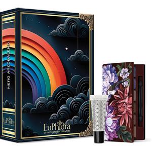 Euphidra Cofanetto Regalo Nero Arcobaleno con Palette Occhi Les Fleurs D'hiver 5g e Gloss Spotlight 10ml