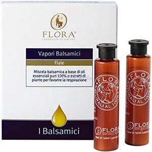 Flora Vapori Balsamici - 5 Flaconi Monodose da 15 ml per Favorire la Respirazione