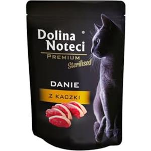DOLINA NOTECI Cibo Umido per Gatti Sterilizzati con Anatra - 85g, Senza Conservanti e Glutine