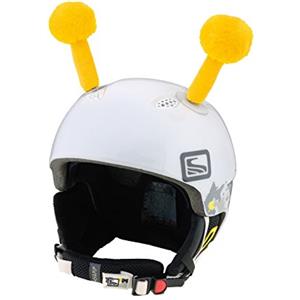 Crazy Ears, accessori per casco, orecchie decorative adatte per casco da sci, da moto, da bici e molto altro ancora, decorazione per bambini e adulti, Adulti (unisex), Gelbe Fühler