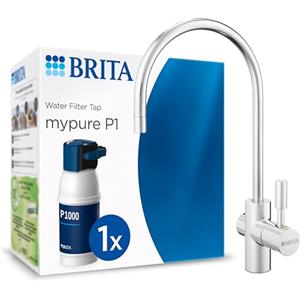 BRITA sistema filtrante mypure P1 incl. Rubinetto e 1x filtro P1000 (1200l)