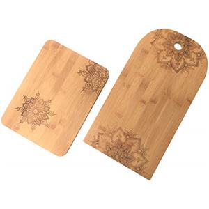 Beyond Tagliere per formaggi Tagliere in bambù Mandala, set da 2 pezzi