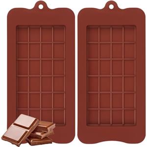 WISYOK Stampo Cioccolato, 2 Pezzi Stampo Cioccolato Tavoletta, Antiaderente Stampo Cioccolato in Silicone, Stampo per Cioccolato Dubai per Dolci, Caramelle e Cioccolatini Fatti in Casa
