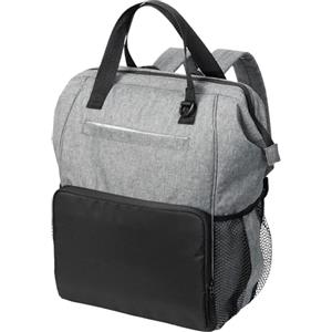 Navaris Zaino Fasciatoio - Borsa Neonato Porta Pannolini - Zaino Mamma Multifunzione per Cambio Pannolino - in Poliestere con Cinghie da Appendere al Passeggino - Grigio e Nero