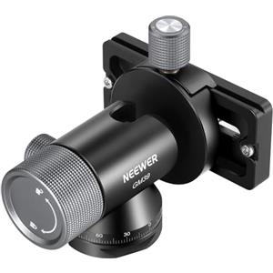NEEWER Testa Treppiede Gimbal per Fotocamera, Rot.360°/Incl.90°, Adattatore Testa Sfera per Monopiede a Basso Profilo, Sgancio/Blocco Rapido, Morsetto e Base QR Tipo Arca, Filetto 3/8", Max 4kg, GM39