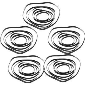 COHEALI Cinture a Cassetta Quadrata 50 Pezzi Kit Di Sostituzione Per Lettore Cassette E Giradischi Cinghie Piatte Per Manutenzione Registratori Nastri Dvd E Video