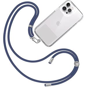 TBOC Cordino Catenella Laccio Strap Porta Cover [Blu Scuro] per Telefono Cellulare da Collo - Tracolla Catenina con Cordini da Phone Cellulari Telefoni Accessori Universale Laccetti Donna Uomo